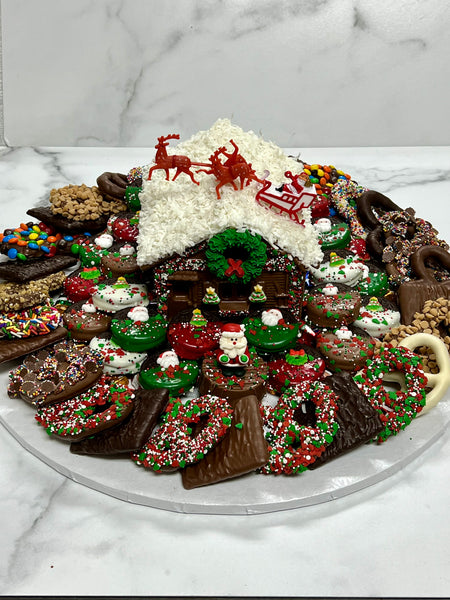 Christmas House Platter Medium