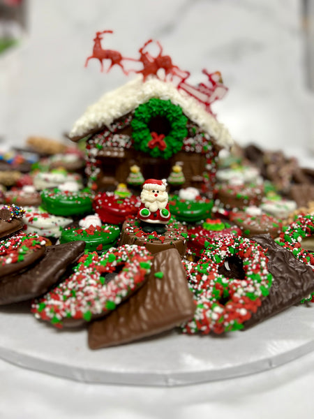 Christmas House Platter Medium